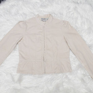 Periscope beige woman blazer size M long sleeve
